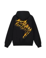 Burning Stock Zip Hoodie Black