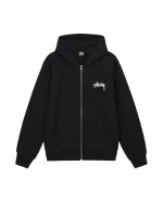 Burning Stock Zip Hoodie Black