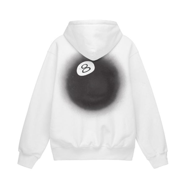 8 BALL WHITE HOODIE