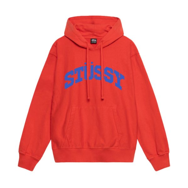 BASIC STUSSY HOODIE RED