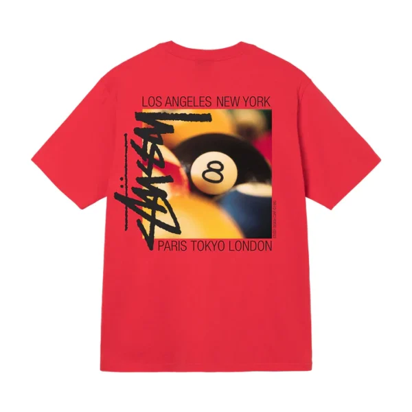 RED BILLIARDS TEE