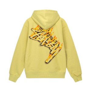 Burning Stock Zip Hoodie Yelllow