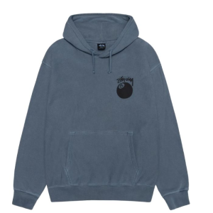 8 Ball Pigment Dyed Blue Hoodie