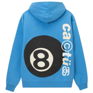 8 Ball Stussy Hoodie Blue