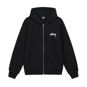 Burning Stock Zip Hoodie Black