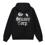 Black Stussy 8 Ball Hoodie